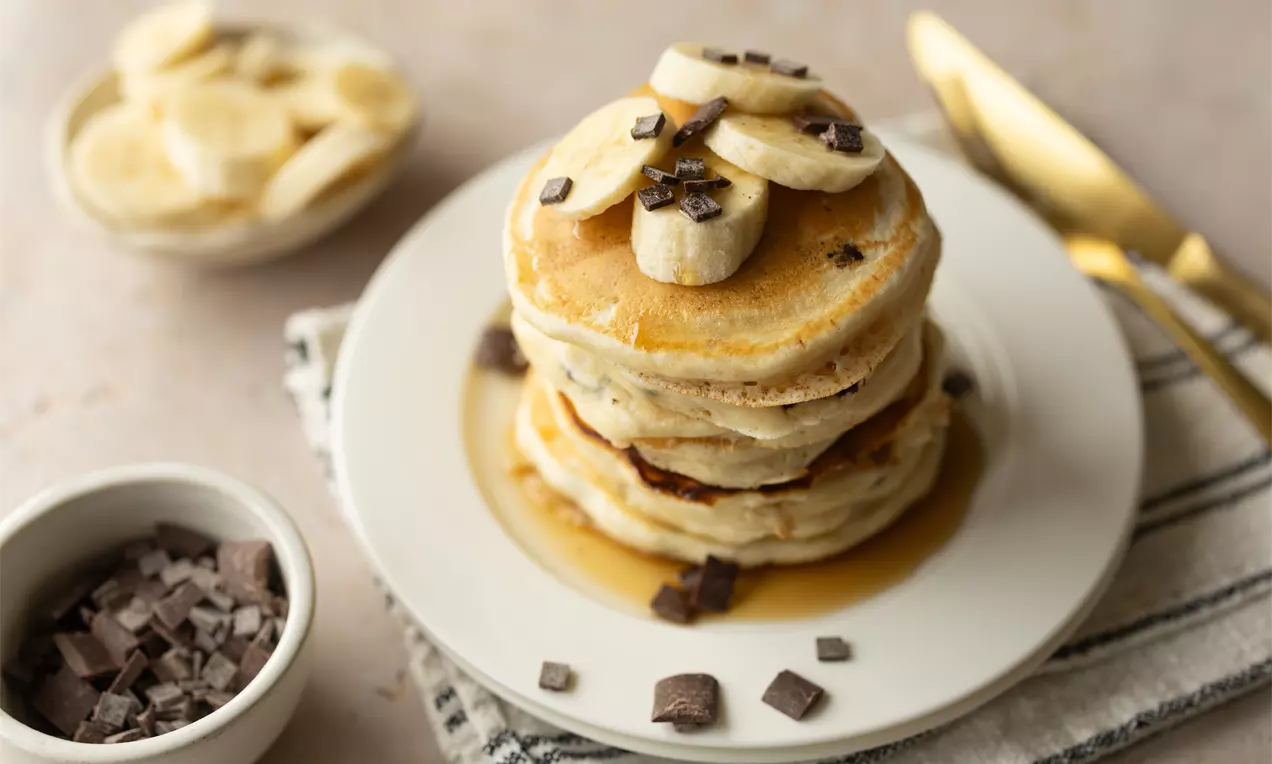Pancakes met chocolade