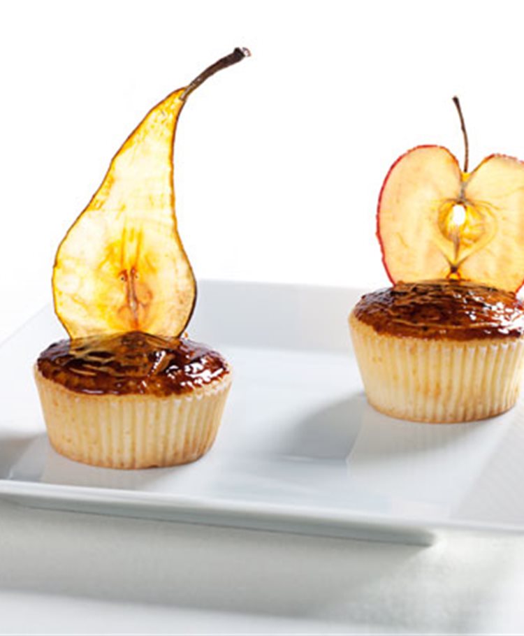 Appel-peer cupcakes